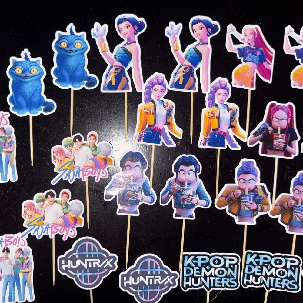K-Pop Themed cupcake toppers